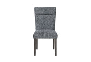 D86 Grey Dining Chair with Brown Legs