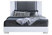 Ylime Smooth White King Bed Group Fully Slatted
