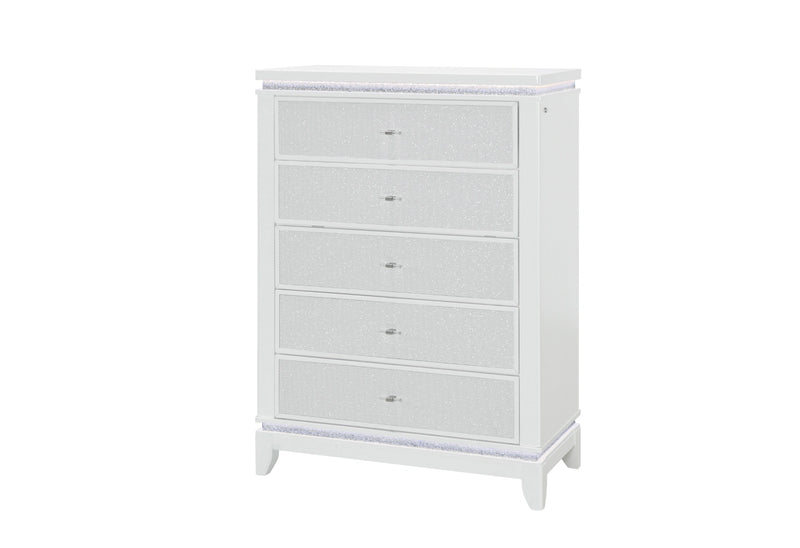 Alina White Chest with LED