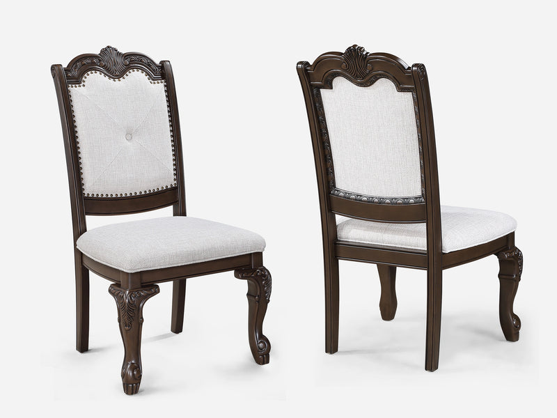 Kiera Side Chair-Coffee Brown