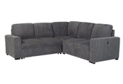 U2660 Grey Sofa Bed Sectional W/O Chaise and W/O Pullout