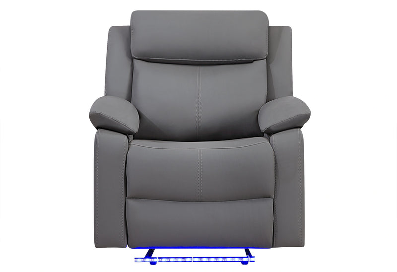 U6026 Pu 72A Glider Recliner with LED