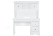 Pompei Metallic White Bookcase Twin Bed with LED