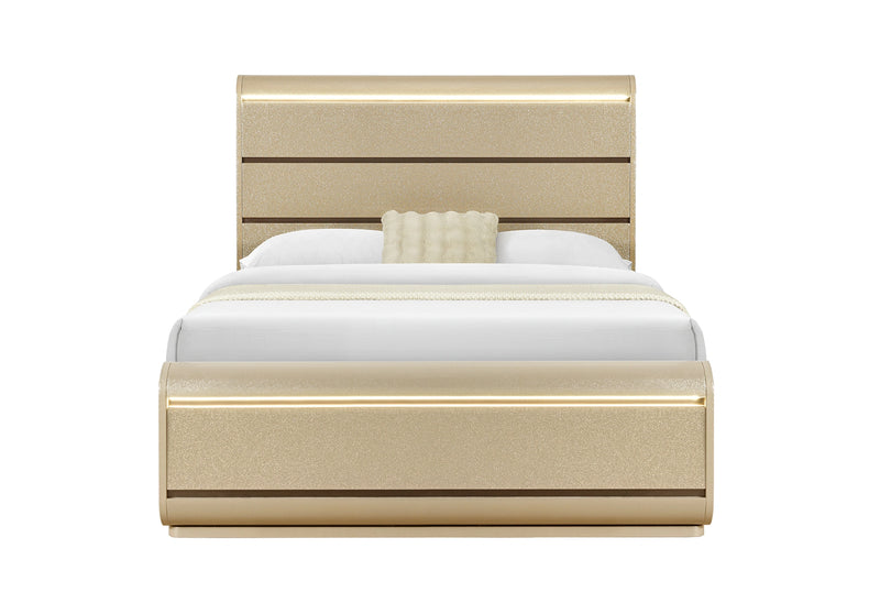 Genesis Gold Bed with LED