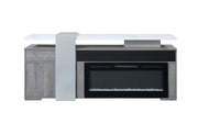 Zoro Grey 76" Entertainment Unit with Bluetooth Speaker