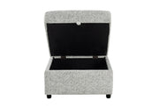 U9401 Nickel Sofa Bed Ottoman with Storage