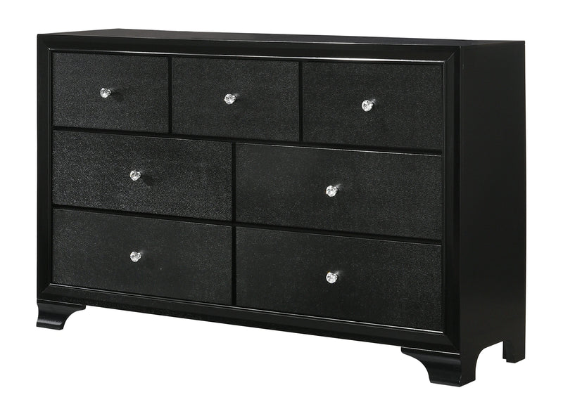 Crown Mark Micah 7 Drawers Dresser in Black image