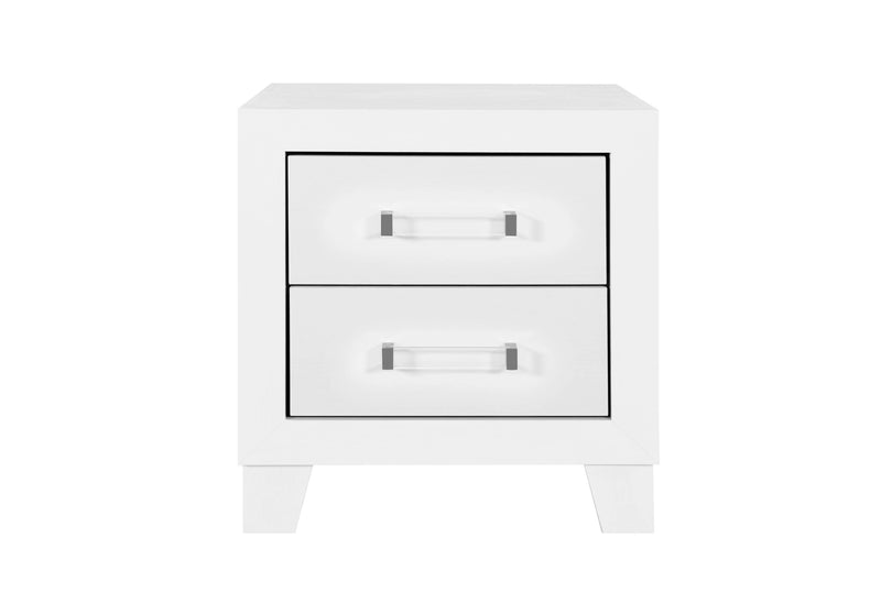 Luccia White Bed Group with LED