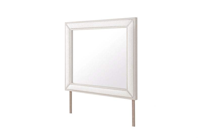 Clara Beige Upholstered Mirror