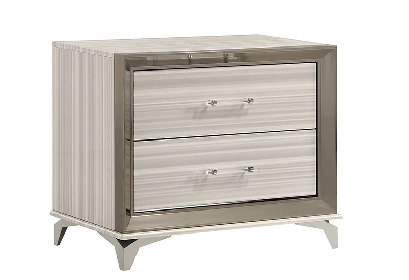 Zambrano White Nightstand