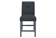 Monaco Dark Grey Bar Table and 4 Monaco Dark Grey Bar Stools