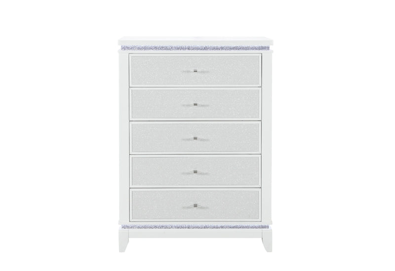 Alina White Chest with LED