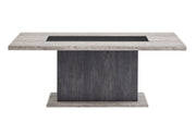 D8030 Dining Table with Storage Drawers and Storage Door