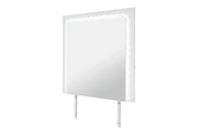 Naomi Silver Marble Mirror with LED