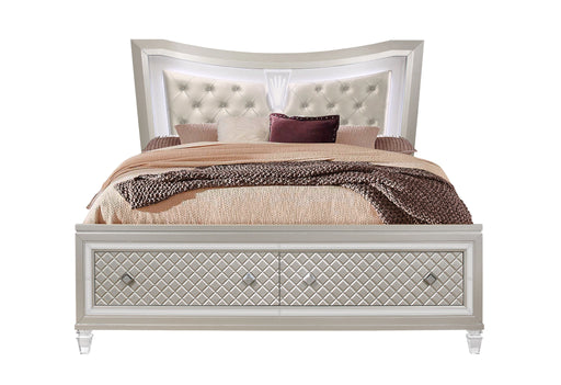 Paris Champagne Bed with LED