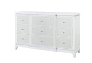Alina White Dresser with LED