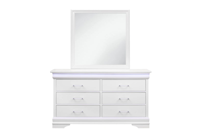 Charlie Twin Bed, Dresser, Mirror, and Nightstand
