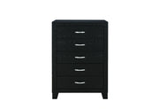 Reid Black Bed Dresser Mirror Nightstand