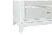 Alina White Bed Group with LED