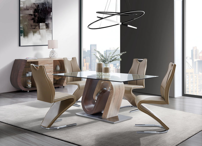D4126N Dining Table and 8 Dining Chairs