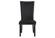 D03 Black Velvet Dining Chair
