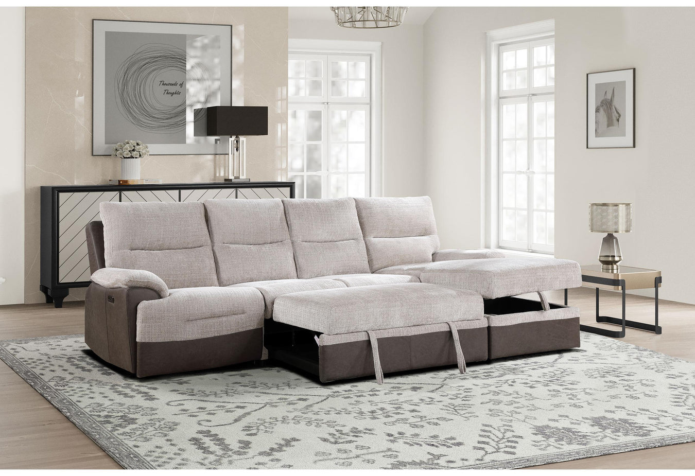 U3822 Beige/Brown