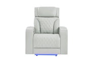 U8611 Blanche Power Recliner with Power Headrest and LED