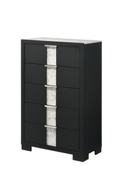 Crown Mark Furniture Rangley 5 Drawer Chest in Black image