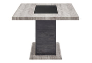 D8030 Dining Table with Storage Drawers and Storage Door