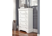 Pompei Bed with LED, Dresser, Mirror and Nightstand