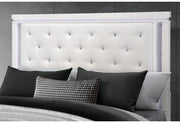 Alina White Bed with LED