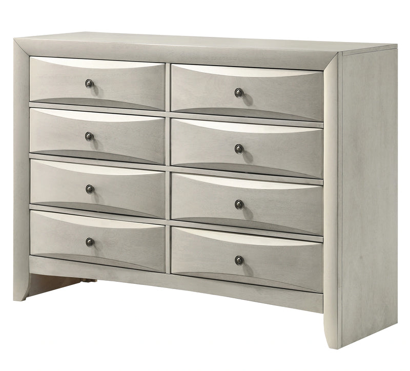 Emily 8-Drawer Dresser White