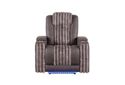 U8000 Power Recliner with Power Headrest and LED