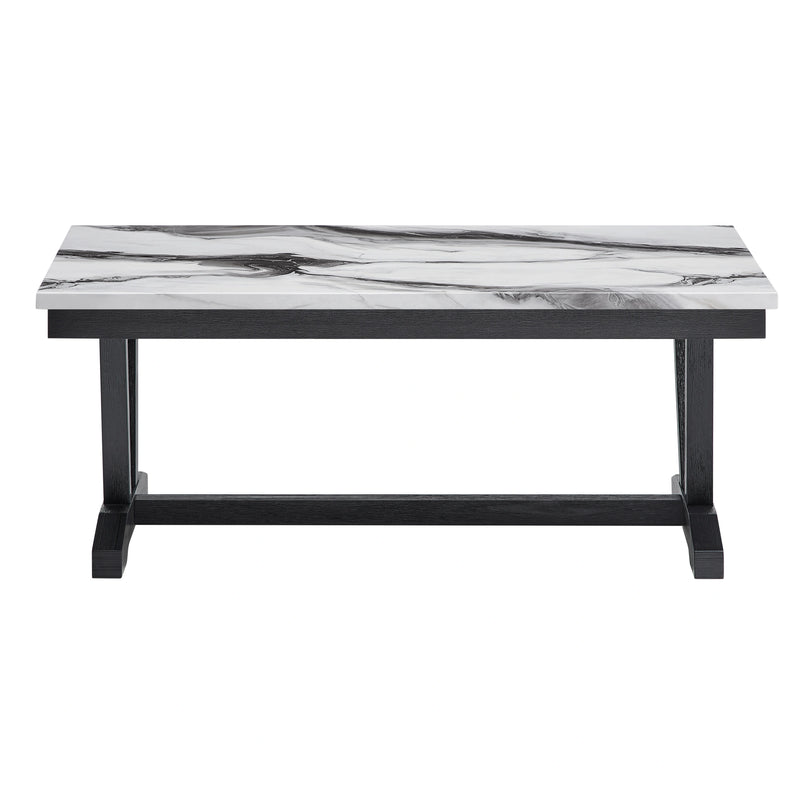 T1319 Blk/Wht Coffee Table