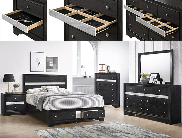 Crown Mark Regata Dresser in Black image