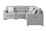 U9401 Nickel Sofa Bed Sectional with 3 Pillows
