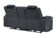 U8000 Pwr Console Rec Loveseat with PHR, LED and Speaker