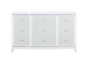 Alina White Dresser with LED