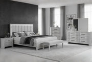 Elsie Grey Bed with LED