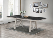 Crown Mark Maribelle Rectangular Dining Table in Chalk/Grey image