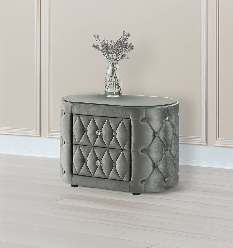 Voltare Nightstand Grey
