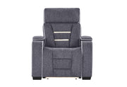 U1895 Grey P2 Recliner with IS and LED