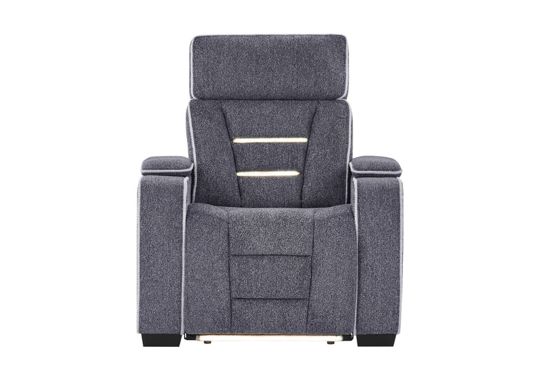 U1895 Grey P2 Recliner with IS and LED