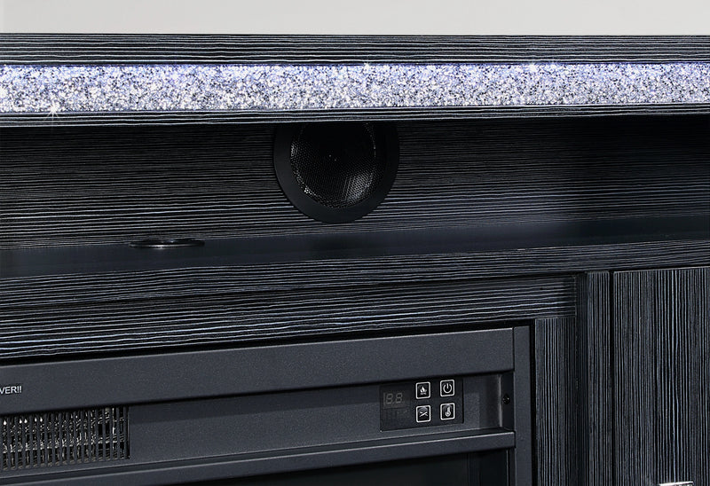 Lily Ent Unit 72 Inch with LED, Speakers, Crystal Inserts