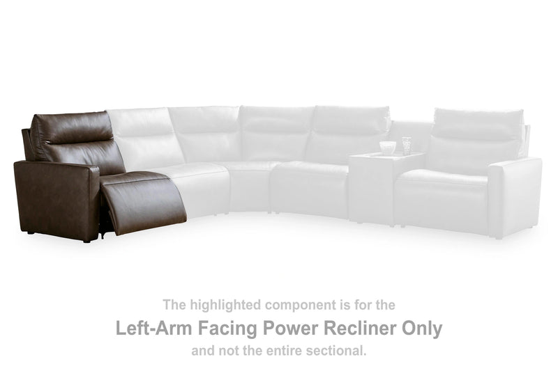 ModZ Power Reclining Sectional with Audio Console