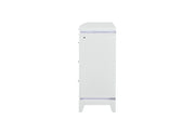 Alina White Dresser with LED