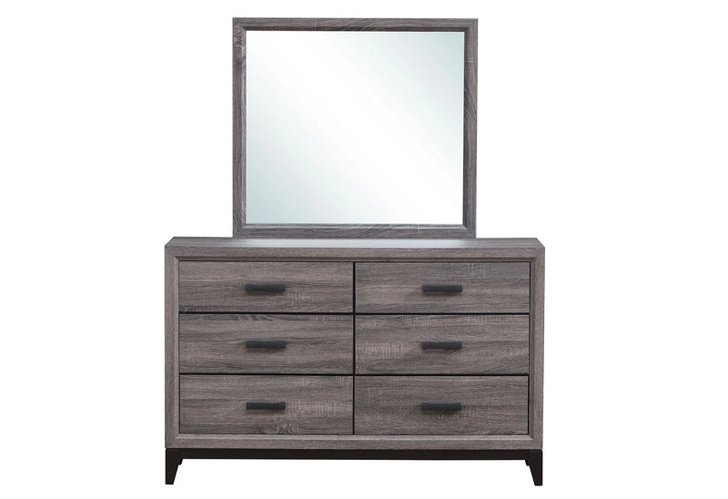 Kate Bed, Dresser, Mirror, Nightstand