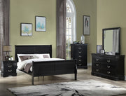 Crown Mark Furniture Louis Philip Nightstand in Black image