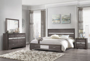 Seville Grey Bed Dresser Mirror Nightstand