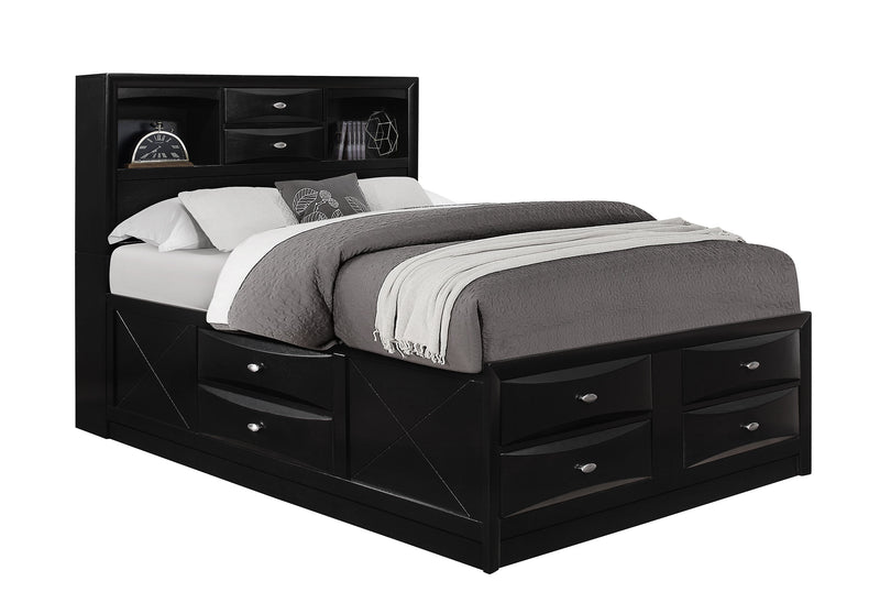 LINDA BLACK QUEEN BED GROUP